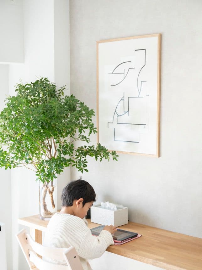 中古マンションのリノベーション後のデスク