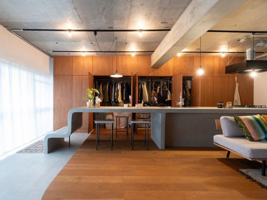 中古マンションのリノベーション後の壁の収納