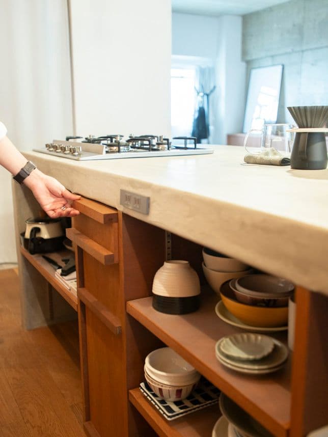 中古マンションのリノベーション後のキッチンの収納