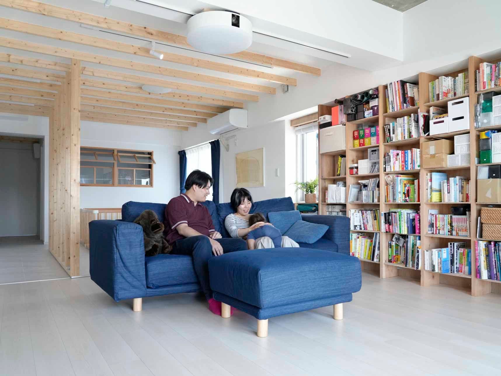 中古マンションのリノベーション後のリビング