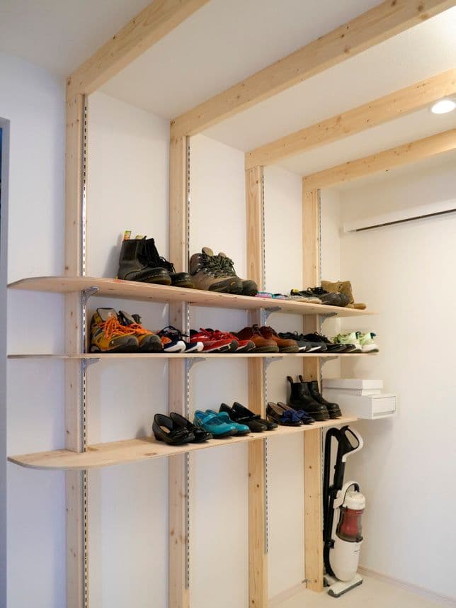 中古マンションのリノベーション後のシューズラック
