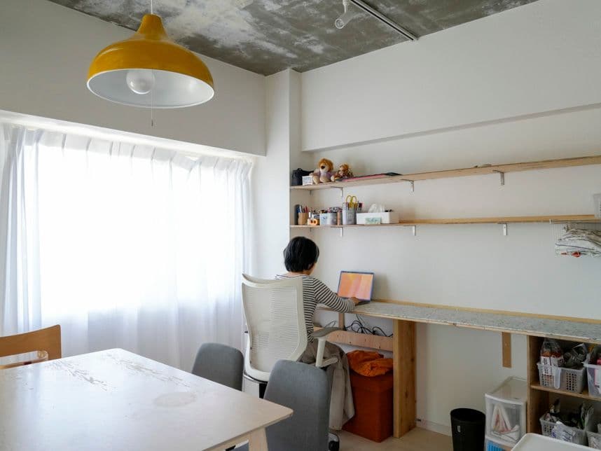 中古マンションのリノベーション後のワークスペース