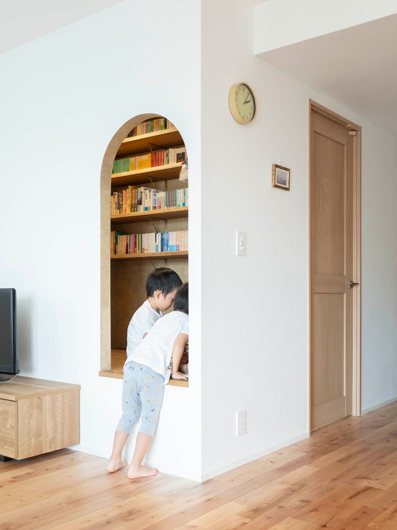 中古マンションのリノベーション後のヌックと子ども