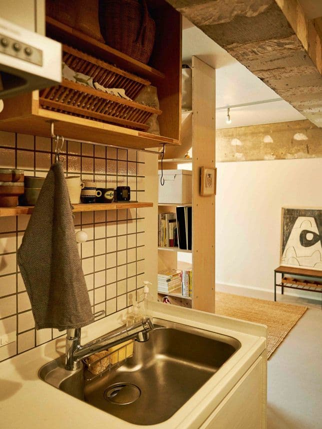 中古マンションのリノベーション後のキッチンとリビング