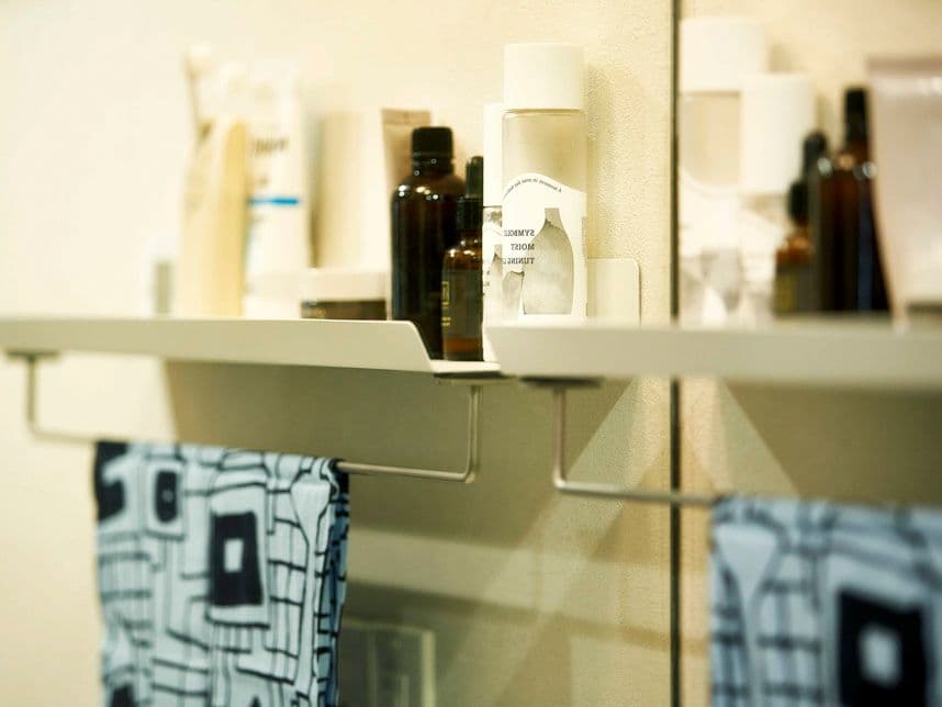 中古マンションのリノベーション後の洗面台の小物