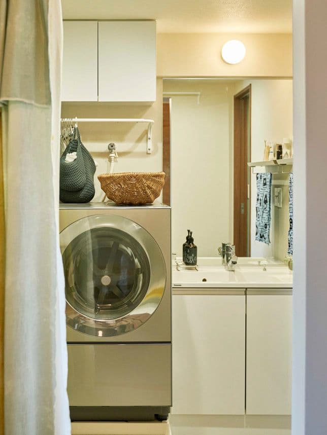 中古マンションのリノベーション後の洗面脱衣室