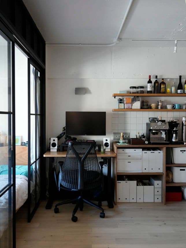 中古マンションのリノベーション後のワークスペース