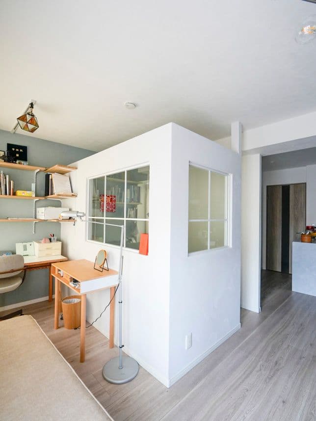 中古マンションのリノベーション後の間仕切り壁