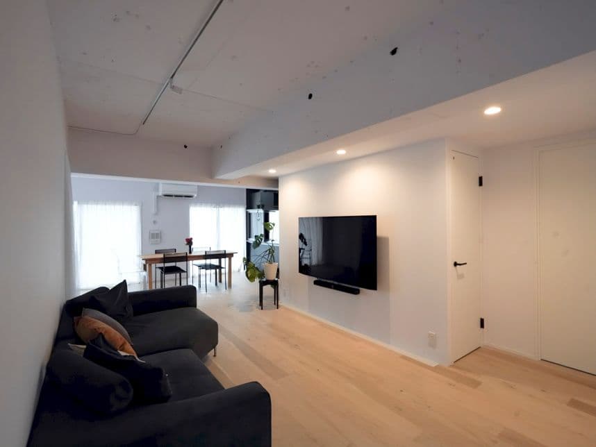 中古マンションのリノベーション後のリビング