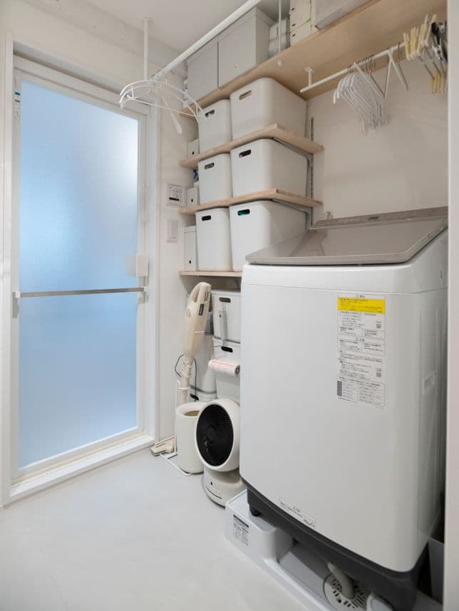 中古マンションのリノベーション後の脱衣室