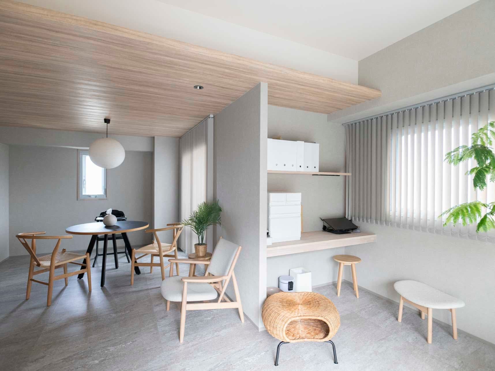 中古マンションのリノベーション後のワークスペース