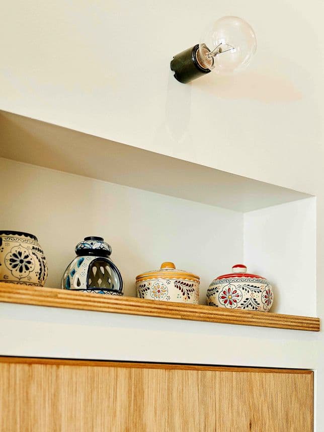 中古マンションのリノベーション後の廊下のニッチ