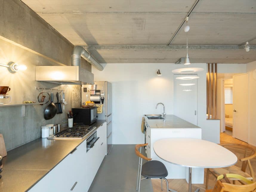 中古マンションのリノベーション後のダイニングキッチン